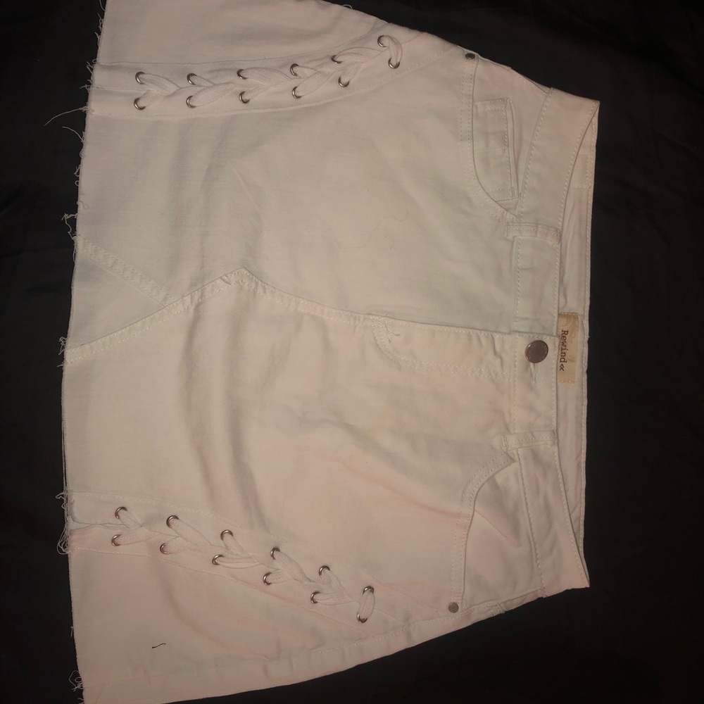 Rewind jean skirt
